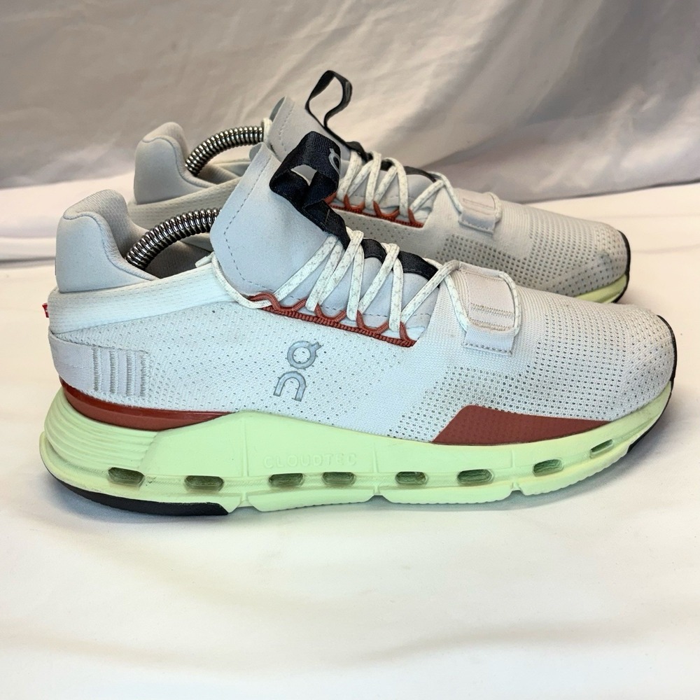 On Cloudnova Running Trainers Womens Size US 7 Limelight Eclipse Swiss Gym Shoes - Picture 2 of 13
